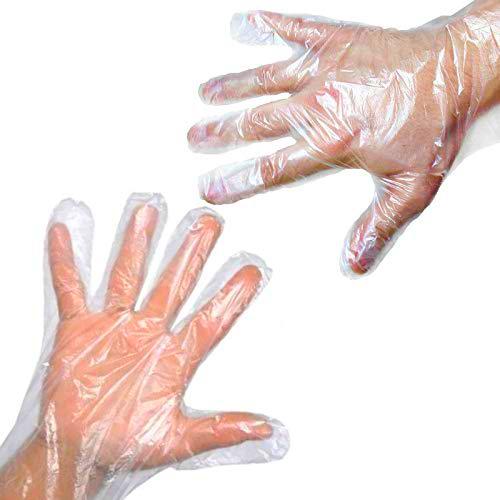 200 guantes desechables de plástico transparente - guantes de comida | guantes de catering