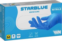 STARBLUE Guante desechable de nitrilo, no estéril, superficie microúvida