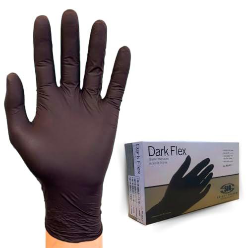 GUANTE DESECHABLE NITRILE/VINILO DARK FLEX (conf.100 uds)