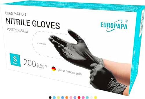 EUROPAPA 200 Guantes De Nitrilo Desechables, Guantes De Examen Sin Polvo Ni LÁTex