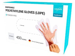 EUROPAPA Pack De 400 Guantes Desechables De LDPE En Caja