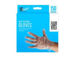 Bargain Gateway So Useful - Guantes transparentes multiusos ligeros y desechables