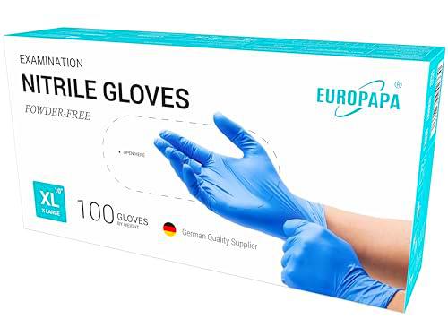 EUROPAPA® 100 Guantes De Nitrilo Desechables, Guantes Desechables