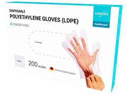 EUROPAPA Pack De 200 Guantes Desechables De LDPE En Caja