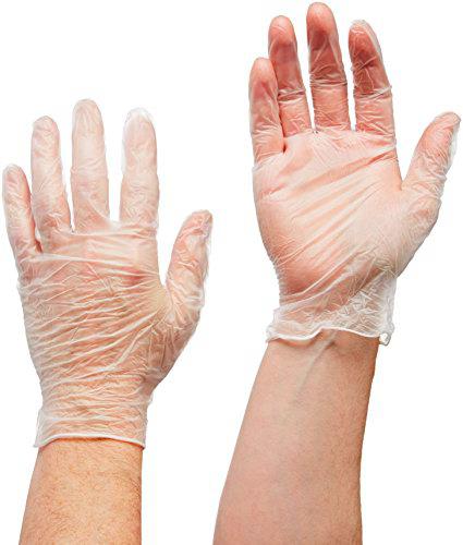 SafeTouch 50000010 Guantes de Vinilo Transparente sin Polvo