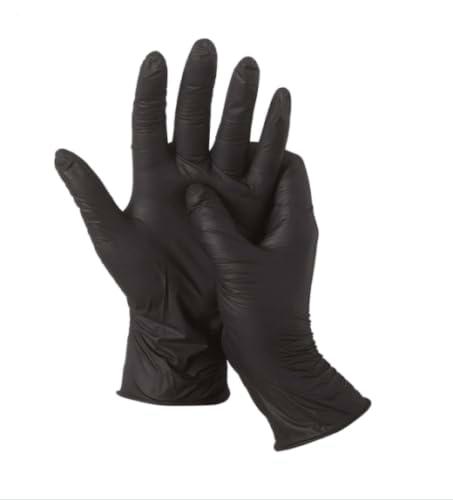 CHAWLA Black Pearl - Guantes desechables de nitrilo multiuso