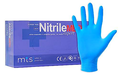 Guantes de nitrilo, desechables sin polvo, NitrileMED Expert, tamaño: L