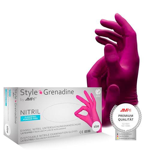 Med-Comfort Style Grenadine 01182 Guantes desechables de nitrilo