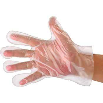 Requisite Needs 100 guantes desechables de plástico transparente de polietileno impermeable para usos múltiples