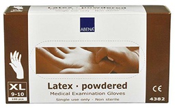 Guantes de latex, x-large, latex, 100