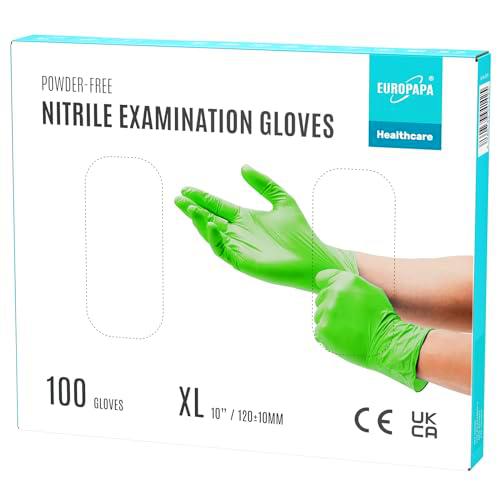 EUROPAPA® 100 Guantes De Nitrilo Desechables, Guantes Desechables De Nitrilo