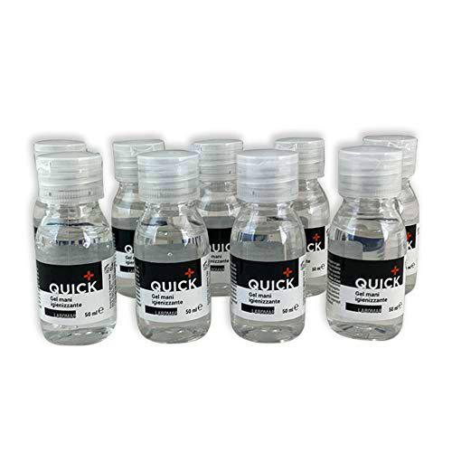 LABOMAR - Set de 9 Paquetes de Gel Desinfectante de Manos Quick 50 ml