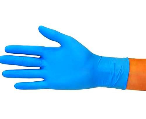 DEVELOMEDYKAL Guantes de nitrilo PACK de 600 piezas (azul) sin polvo guantes desechables