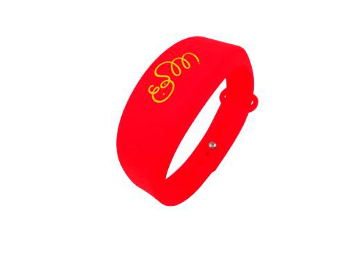 Pulsera dispensador de Gel desinfectante - Rojo Taile L (Adulto)