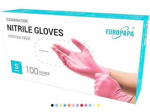 EUROPAPA 100 Guantes De Nitrilo Desechables, Guantes Desechables