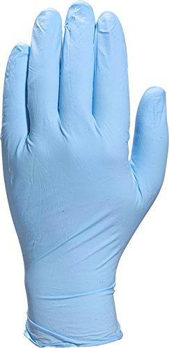 Delta plus guantes sinteticos - Guante nitrilo empolvado azul aql 1,5 talla 6,5 100u