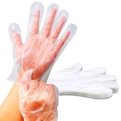 Ichigo Ichie Guantes Desechables de Plástico, Guantes Transparente de Polietileno