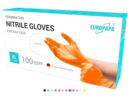 EUROPAPA® 500 Guantes Desechables De Nitrilo, Sin Polvo