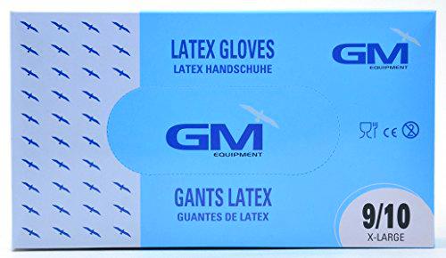 Prorisk GM Caja de 100 guantes de látex para perro, talla 9/10