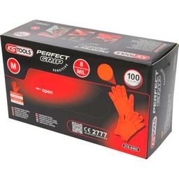 KS Tools 310.0462 Guantes de nitrilo, M, 100 unidades