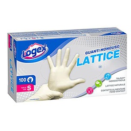 Logex Cf100 - Guantes de látex desechables, talla pequeña