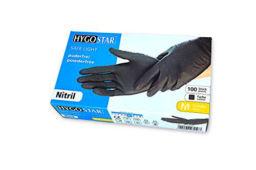 Hygostar Guantes desechables de nitrilo Safe Light