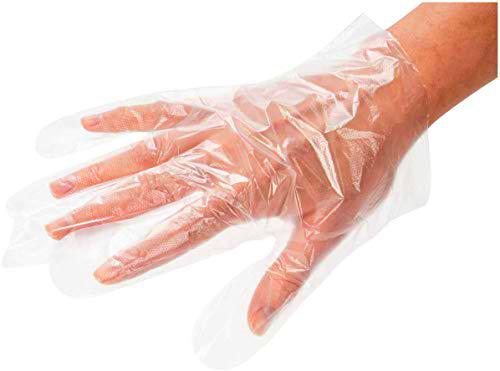 HeroTouch Guantes Desechables de Polietileno, 500 Unidades de Guantes Transparentes para Uso Diario en Casa y Tiendas