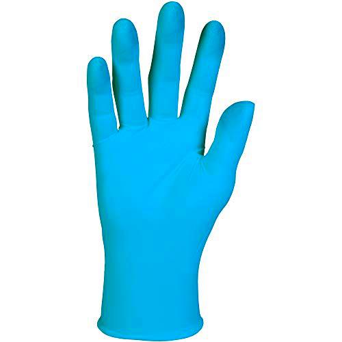 Kleenguard G10 Guantes de Nitrilo Azul - Grande (código 57373) 100 guantes ambidiestros de 24 cm azules por caja (paquete con 10 cajas)