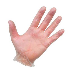 Guantes de vinilo desechables ambidiestros, paquete de 100 unidades, talla S