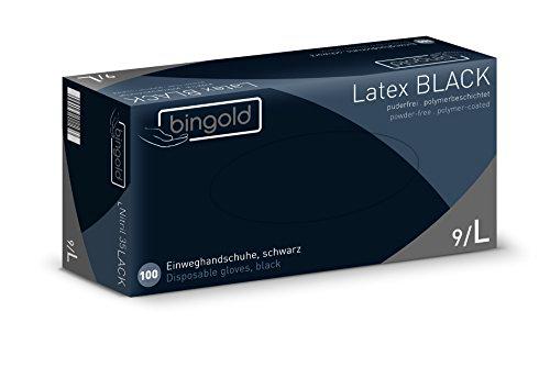 Bingold 619003 Guante de látex desechable, polvo libre