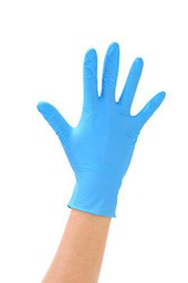 Guantes de Nitrilo Médicos Desechables, Sin Polvo, Azul