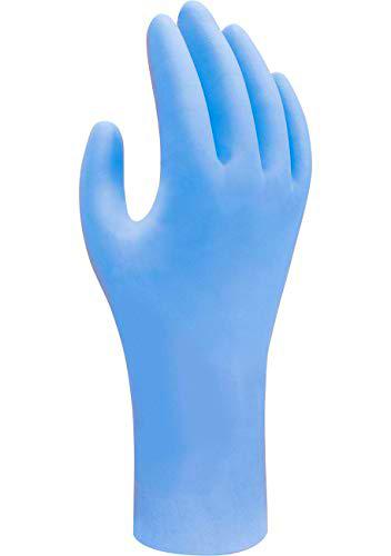 SHOWA 7500PF - Guantes desechables de nitrilo, sin polvo