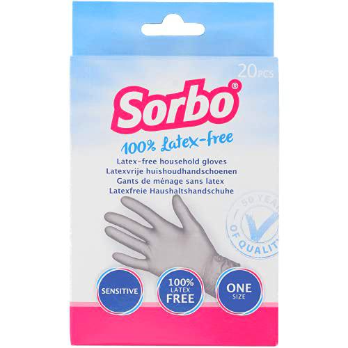 Sorbo 211656 - Guantes desechables sin látex, nitrilo