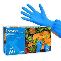 Hevea - Guantes de nitrilo desechables. Sin látex ni talco