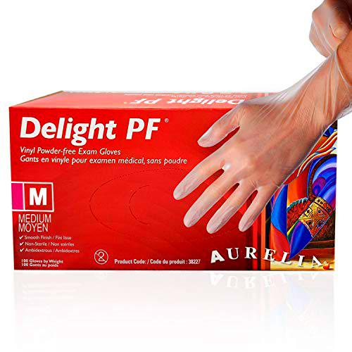 Supermax 38227 Aurelia Delight guantes de vinilo, sin polvo