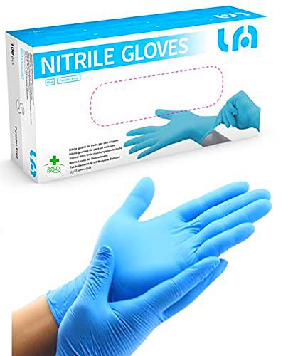 MED PACK Guantes de nitrilo desechables y desechables